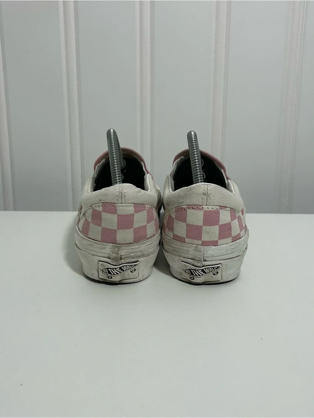 Vans Slip-On Checkerboard Sneakers - Pink/White 98 lx - Picture 4 of 8